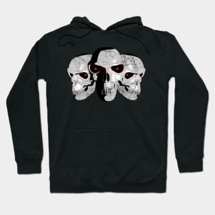 3 Demon Skulls Hoodie